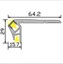 China Top Aluminum Extrusion LED Profile Windows Doors Anodized LED Corner Extrusion