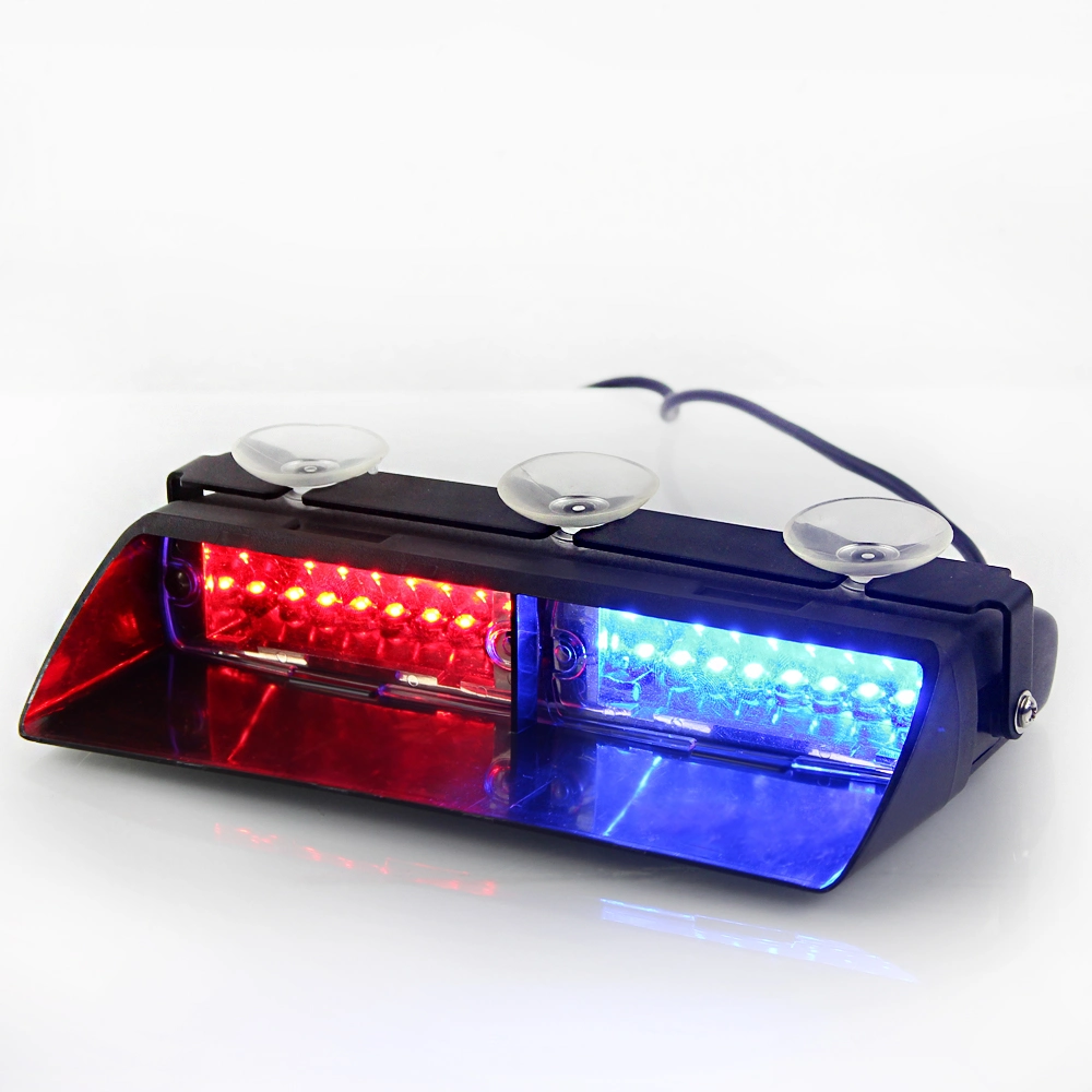 Red Blue Police Visor High Power LED Windshield Lights