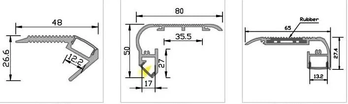 China Top Aluminum Extrusion LED Profile Windows Doors Anodized LED Corner Extrusion