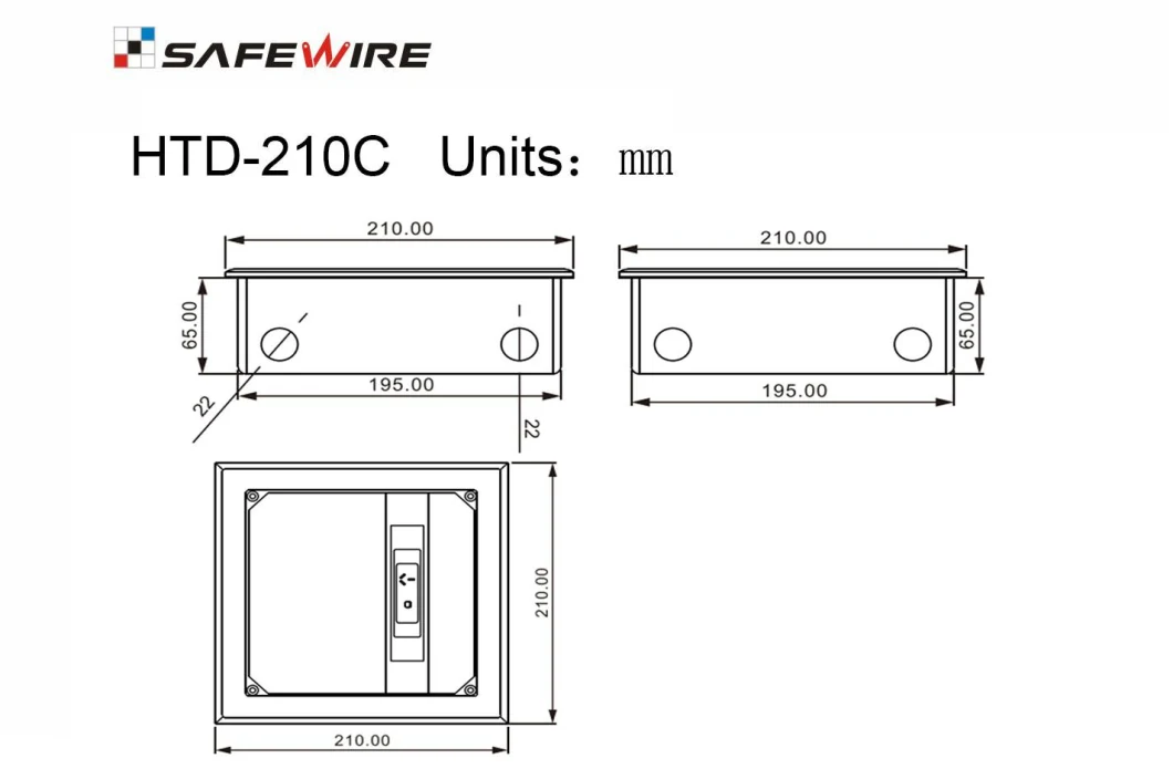 Recessed Fush Mounted Floor Box with SAA Duplex Switch Socket