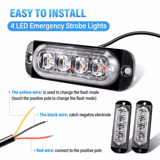 3W reflektierendes LED-Blitzlicht für die Windschutzscheibenmontage (VL02R)
